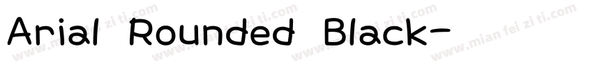 Arial Rounded Black字体转换